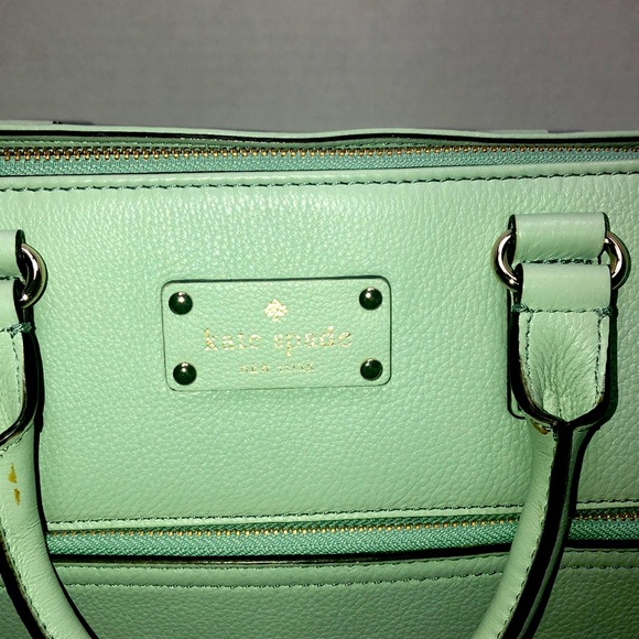 XLARGE ..Kate Spade Leather Mint Green LARGE bag IN Mint condition 💖🔥 - Picture 7 of 10